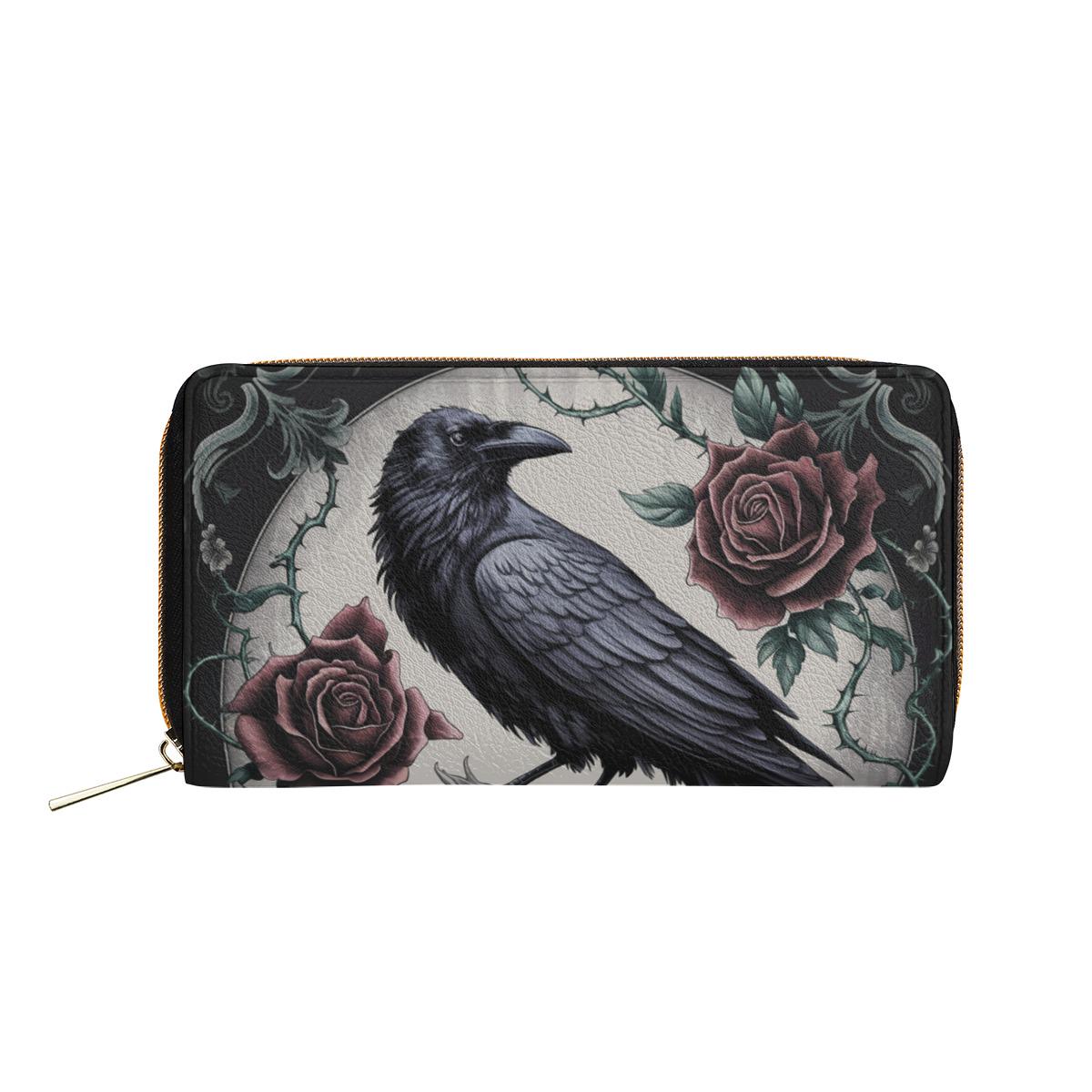 Crows Raven Gothic Mini Purse Collection – Stylish Portable Wallet