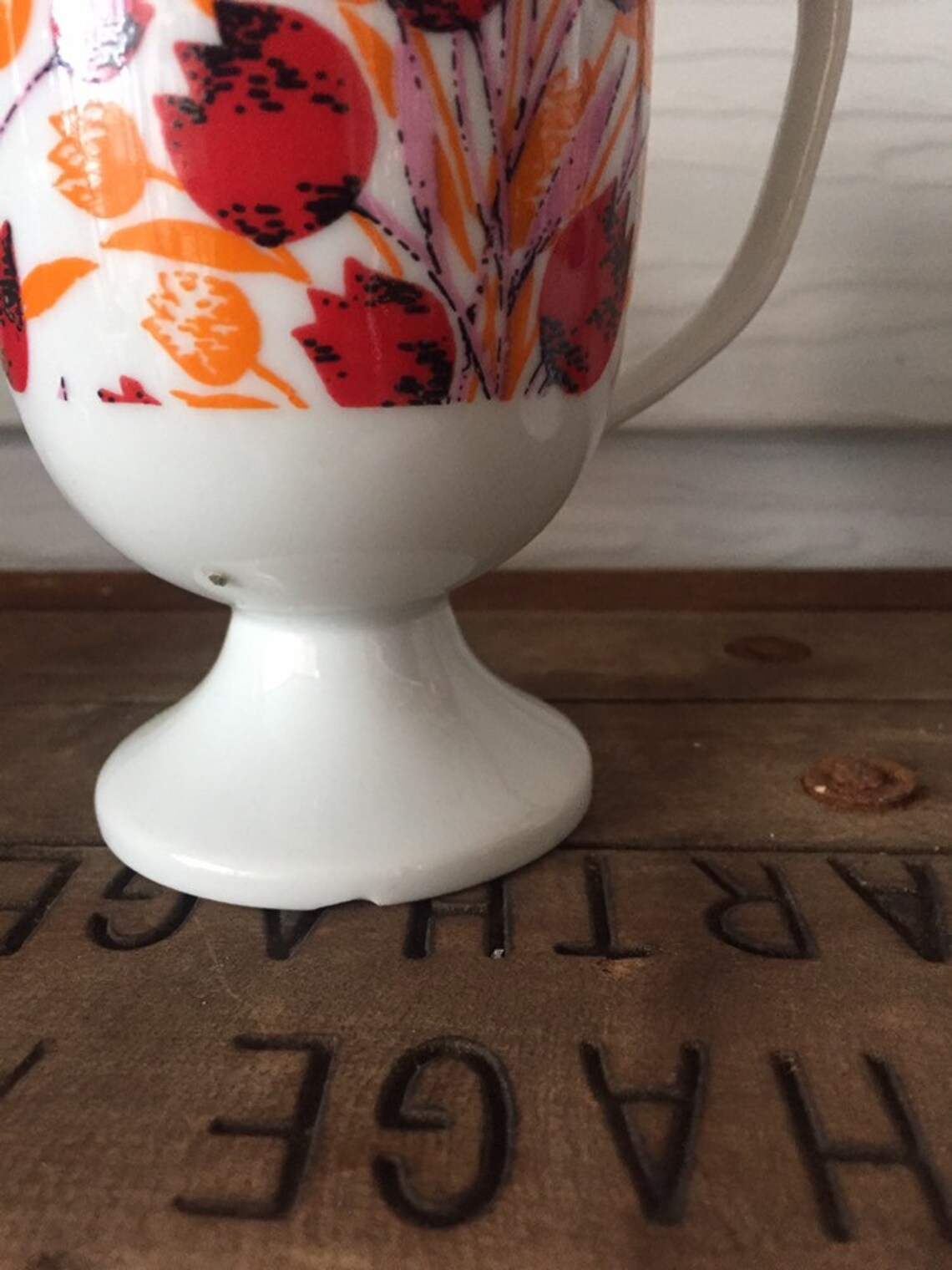 Trio of Mid Century Stemmed Tulip Mugs Coffee Tea Etsy UK