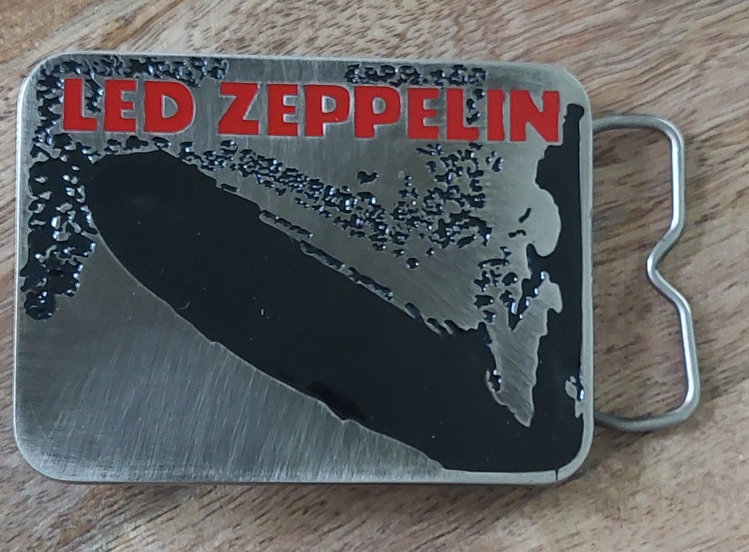 Vintage Led Zeppelin Belt Buckle From the First Album burning Zeppelin