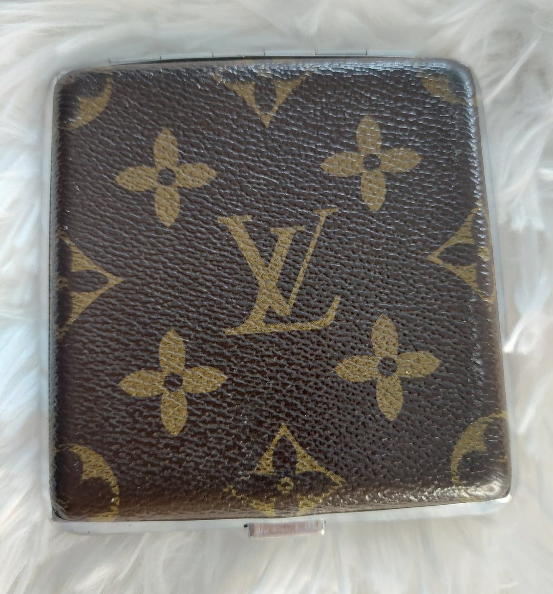 Vtg Louis Vuitton Cigarette Case Hard Cover Made In France Excellent  Condition 3.5” X