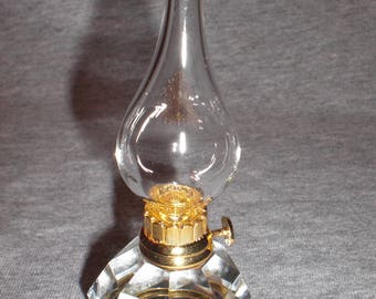 Oil Lamp Small - miniature collectible crystal figurine