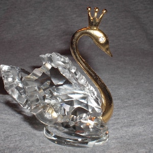 Swan Large - miniature collectible crystal figurine