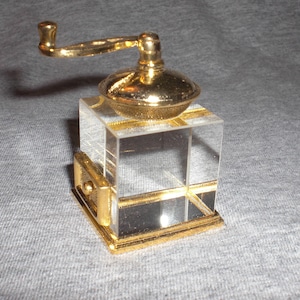 Coffee Grinder - miniature collectible crystal figurine