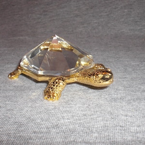 Turtle - miniature collectible crystal figurine