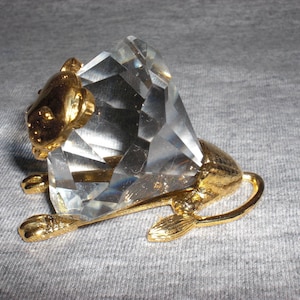 Lion - miniature collectible crystal figurine