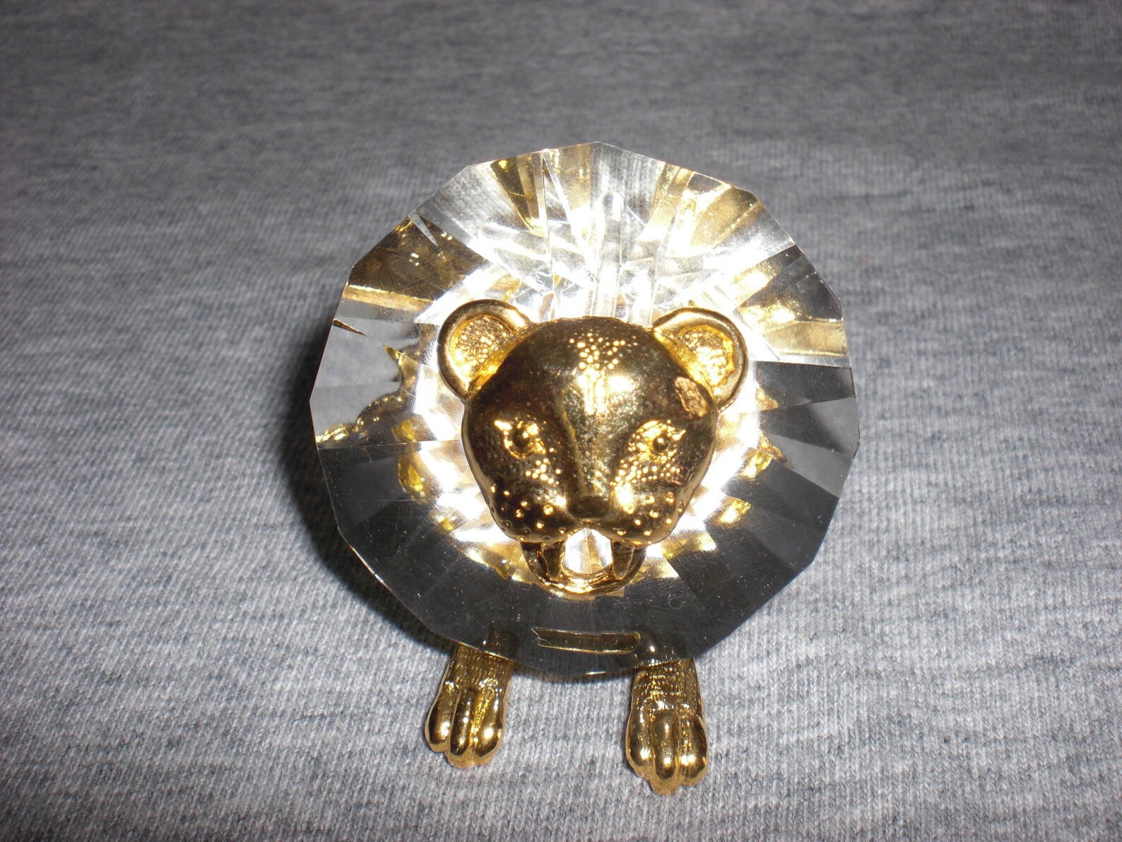 Lion Miniature Collectible Crystal Figurine Etsy
