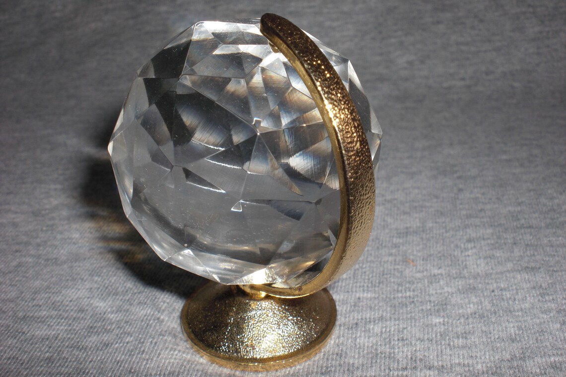 Globe Small Miniature Collectible Crystal Figurine Etsy