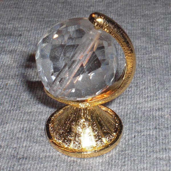 Mini Globe - figurine de collection cristal miniature