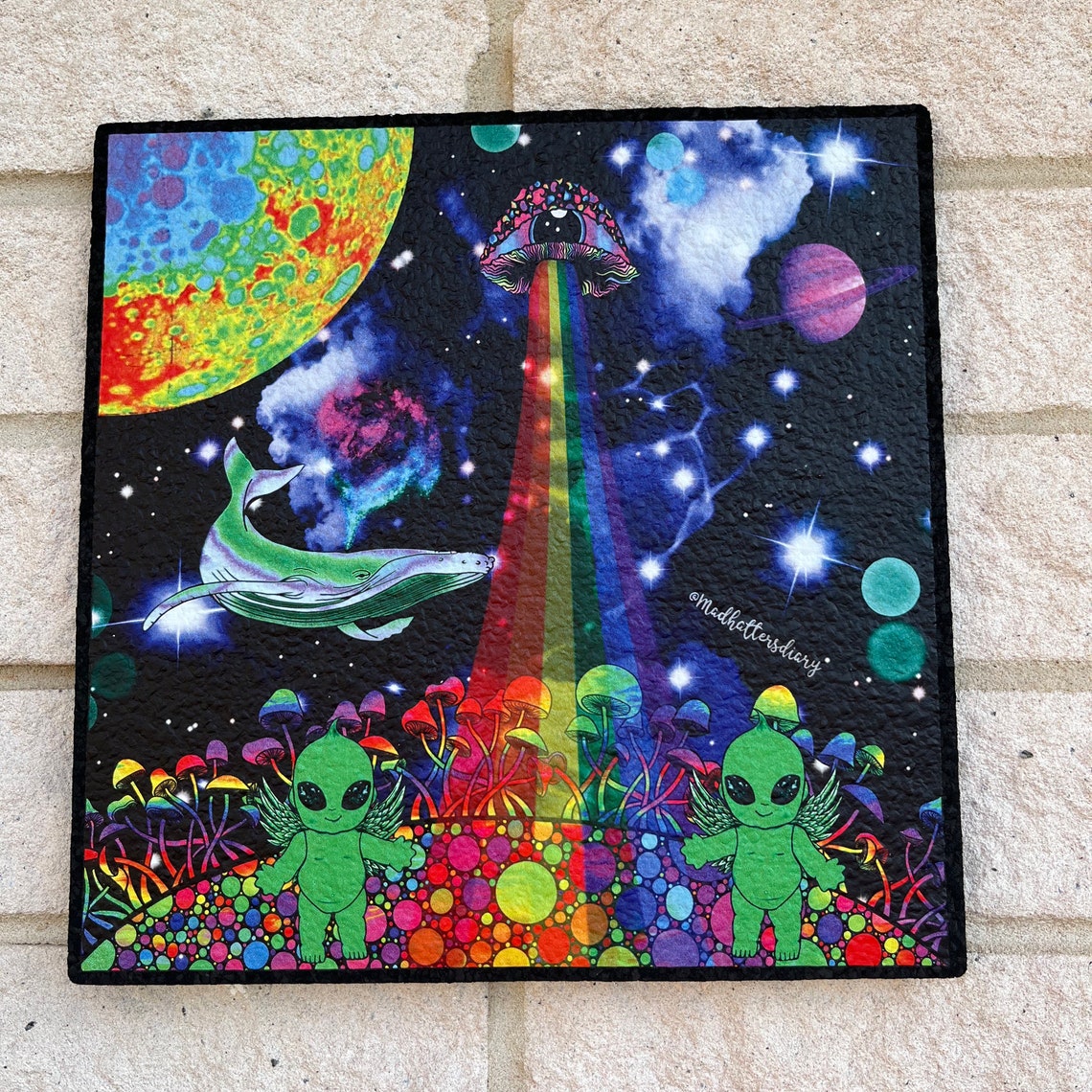 Moodmat Mushroom Moodmats. Alien Dab Mat. Trippy Etsy