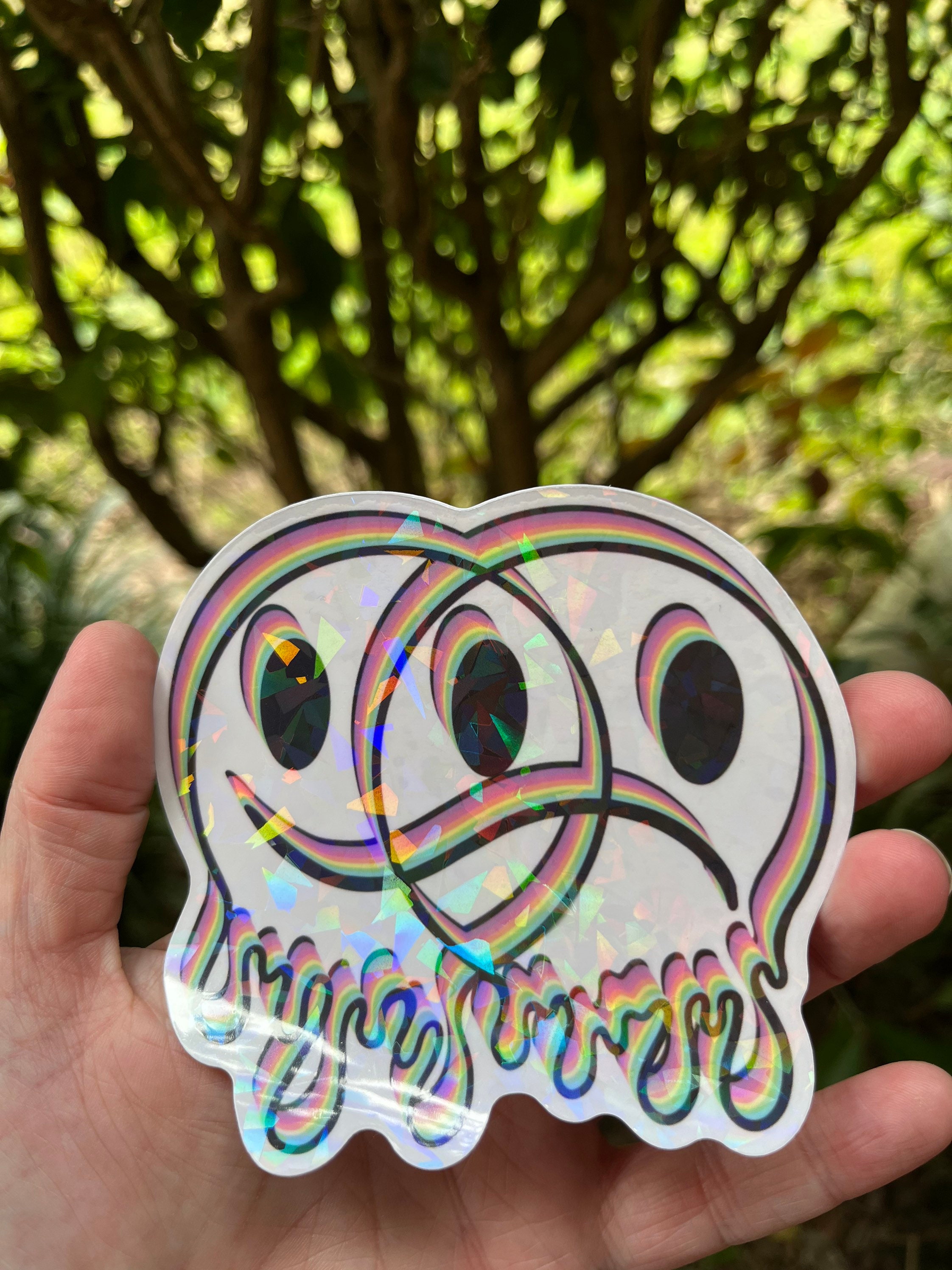 Big sad face  Sticker for Sale by officalimelight