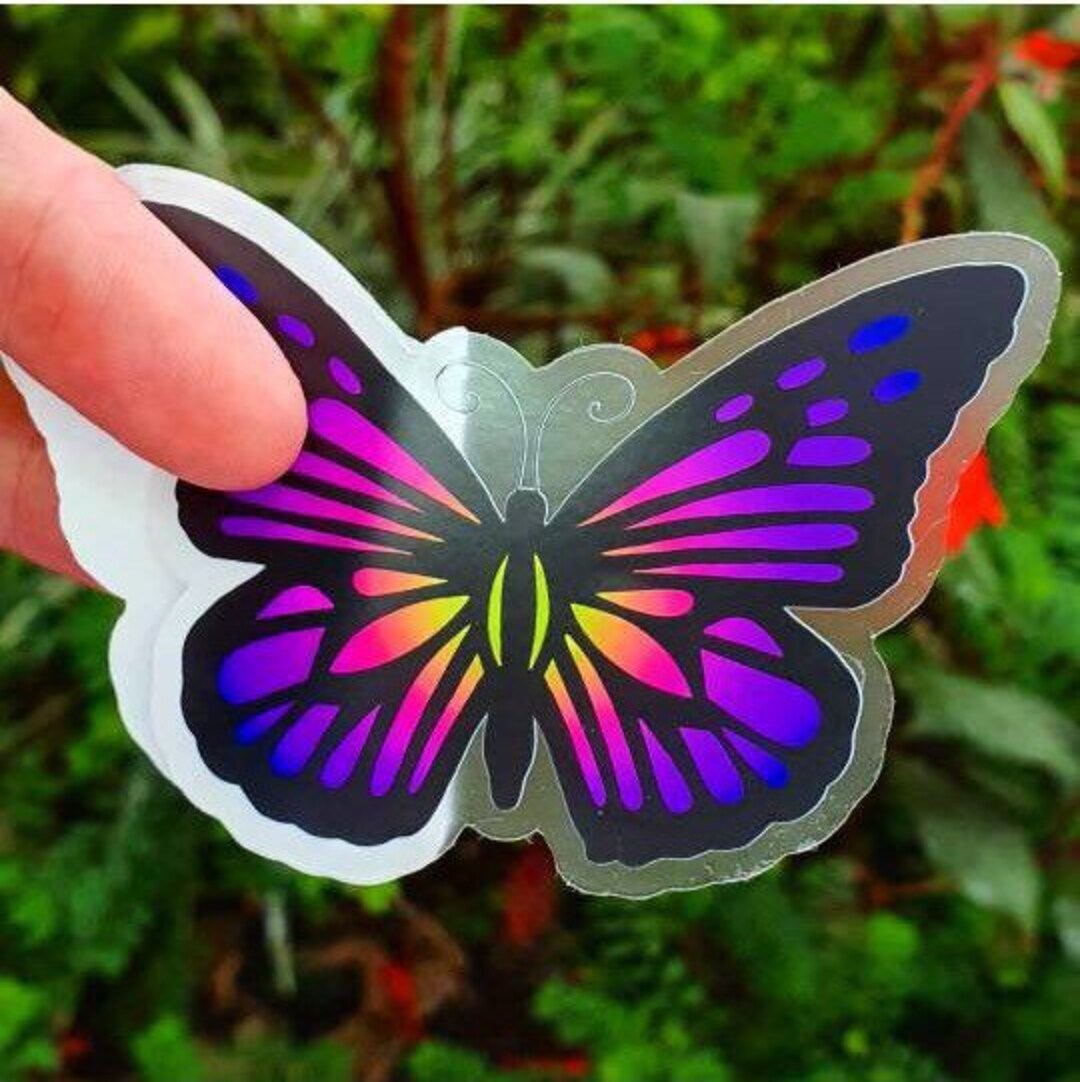 Beautiful Butterfly Sticker. Waterproof Sticker. Laptop Sticker. Water ...