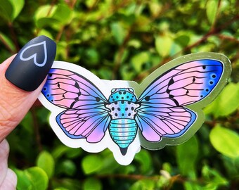 Clear Moth Sticker. Waterproof Sticker. Laptop Sticker. Cute Moth Sticker. High quality Sticker.