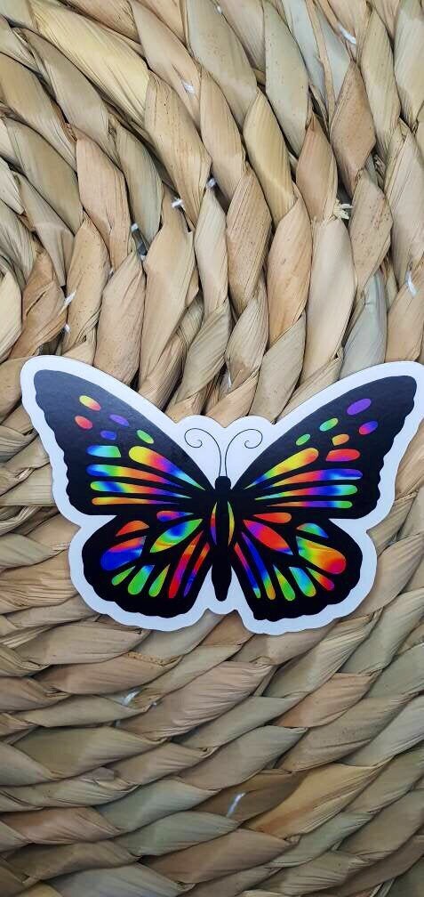 Butterfly Sticker. Clear Sticker. Waterproof Sticker. Laptop | Etsy