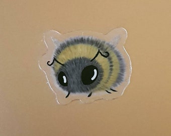 Clear Bee Mini Sticker. Bumble Bee. Honey Bee Sticker. Mini Stickers. UV indoor and outdoor Stickers - High quality Trippy sticker