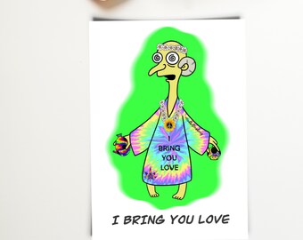 Valentine's Day card. Funny gift for valentine. Anniversary Card. I choo choo choose you. I bring you love.