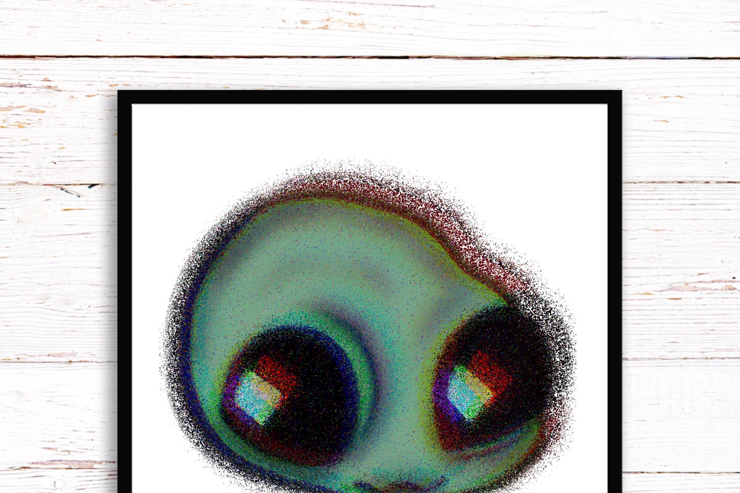 Cute Alien Print. 3D Alien A3, A4, A5 or 4”x6” Trippy Art Poster