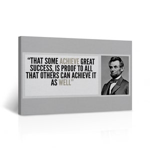 Some Achieve Great Success Proof Others Can Achieve It As Well Quote CANVAS PRINT Motivational Wall Art Home Decor Stretched Ready to Hang