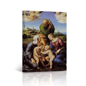 The Garvagh Madonna by Raphael Art Famous Reproduction Canvas Wall Art Print Living Room Bedroom Office Home Decor