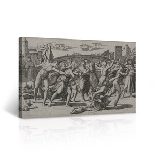 The Massacre of the Innocents by Raphael Art Famous Reproduction Canvas Wall Art Print Living Room Bedroom Office Home Decor