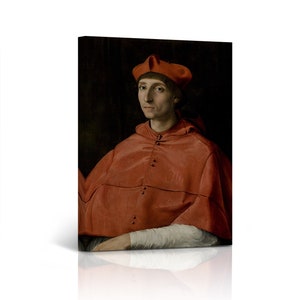 The Cardinal by Raphael Art Famous Reproduction Canvas Wall Art Print Living Room Bedroom Office Home Decor