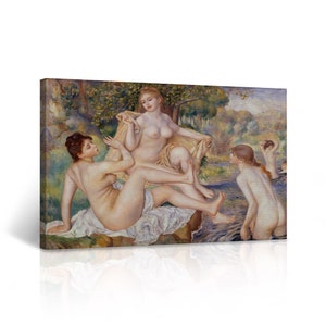 The Large Bathers, Pierre-Auguste Renoir Classic Art Reproduction Canvas Wall Art Print Living Room Bedroom Home Decor