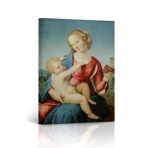Colonna Madonna by Raphael Art Famous Reproduction Canvas Wall Art Print Living Room Bedroom Office Home Decor