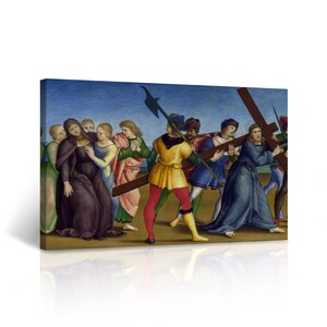 The Procession to Calvary by Raphael Art Famous Reproduction Canvas Wall Art Print Living Room Bedroom Office Home Decor
