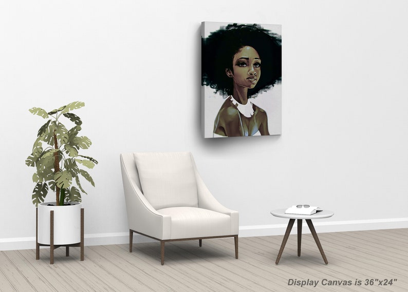 Beautiful African Woman White Accessories Modern Art Oil - Etsy