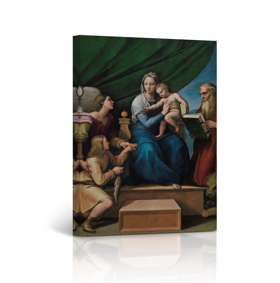 Madonna Del Baldacchino by Raphael Art Famous Reproduction Canvas Wall ...