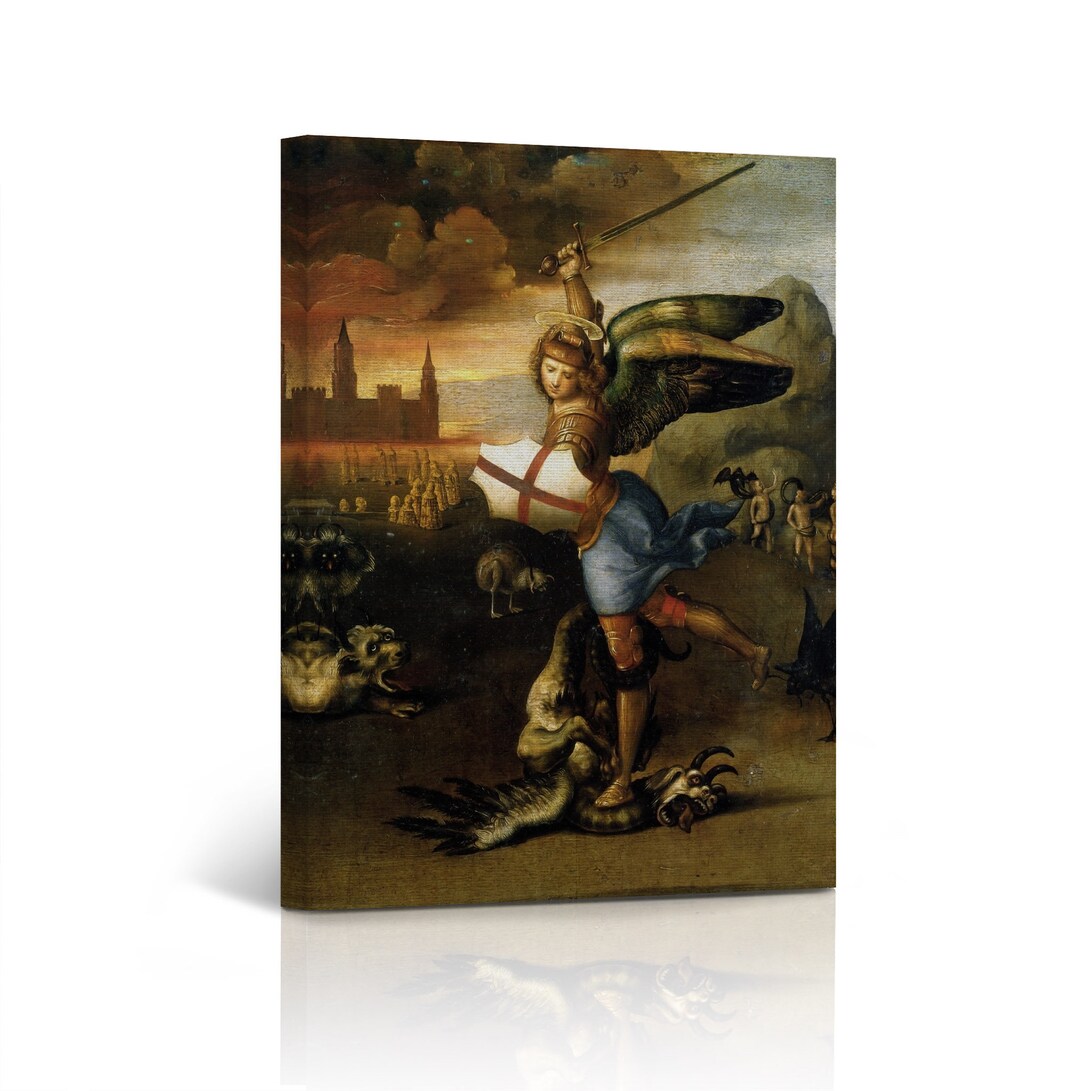 St. George by Raphael Art Famous Reproduction Canvas Wall Art Print ...