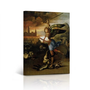 St. George by Raphael Art Famous Reproduction Canvas Wall Art Print Living Room Bedroom Office Home Decor