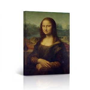 Mona Lisa by Leonardo Da Vinci Painting Famous Art Fine Art Oil Paintings Canvas Wall Art Print Living Room Bedroom Home Decor