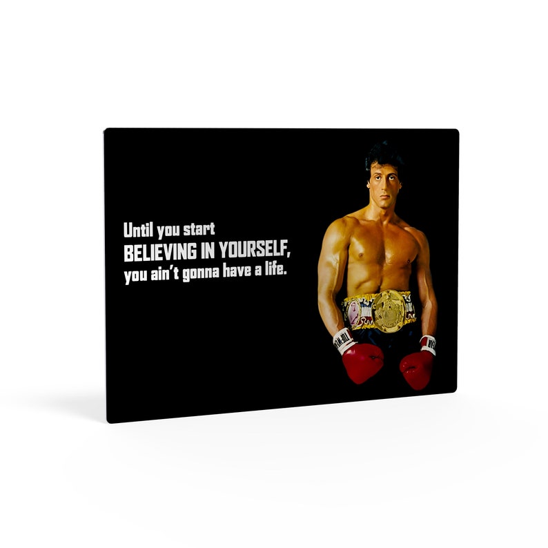 Rocky Balboa Quote Motivational Wall Art Metal Wall Art Metal Etsy