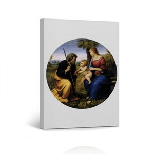 Madonna of the Candelabra by Raphael Art Famous Reproduction Canvas Wall Art Print Living Room Bedroom Office Home Decor