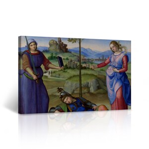 An Allegory &#39;Vision of a Knight&#39; by Raphael Art Famous Reproduction Canvas Wall Art Print Living Room Bedroom Office Home Decor