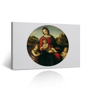 Madonna Terranuova by Raphael Art Famous Reproduction Canvas Wall Art Print Living Room Bedroom Office Home Decor