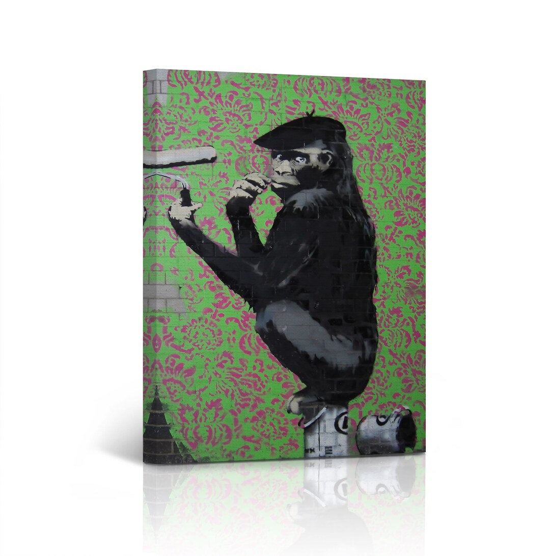 banksy 最初期作品「gorilla」プリントキャンバス il_1080xN.3694244241_m5fv.jpg