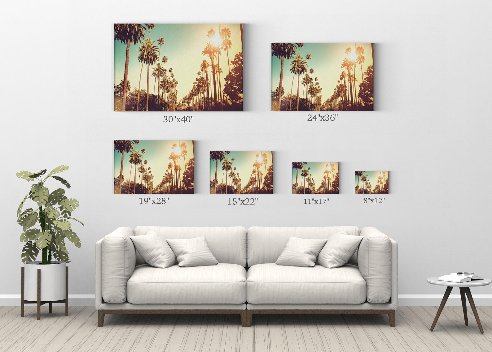 Los Angeles Wall Art Iconic Palm Tree Lined Street in | Etsy