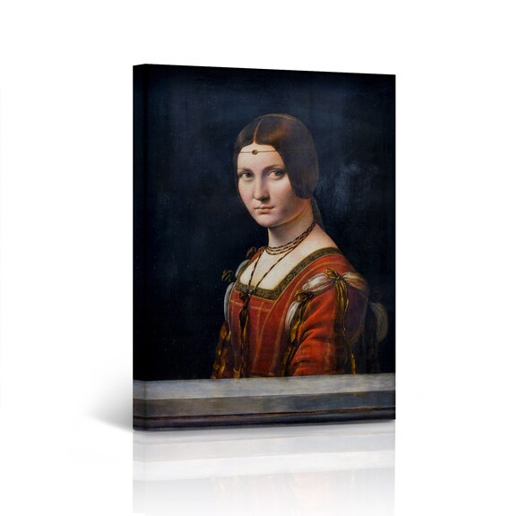 famous painting red dress George Bernhard Meyer | Portrait Painting Woman in Red Dress