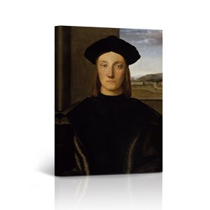 Portrait of Guidobaldo da Montefeltro Raphael Art Famous Reproduction Canvas Wall Art Print Living Room Bedroom Office Home Decor