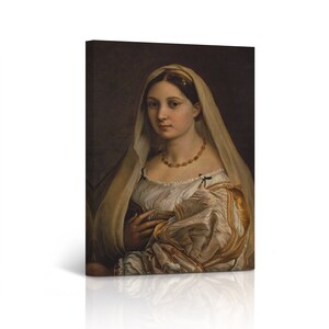 Woman with a Veil by Raphael Art Famous Reproduction Canvas Wall Art Print Living Room Bedroom Office Home Decor