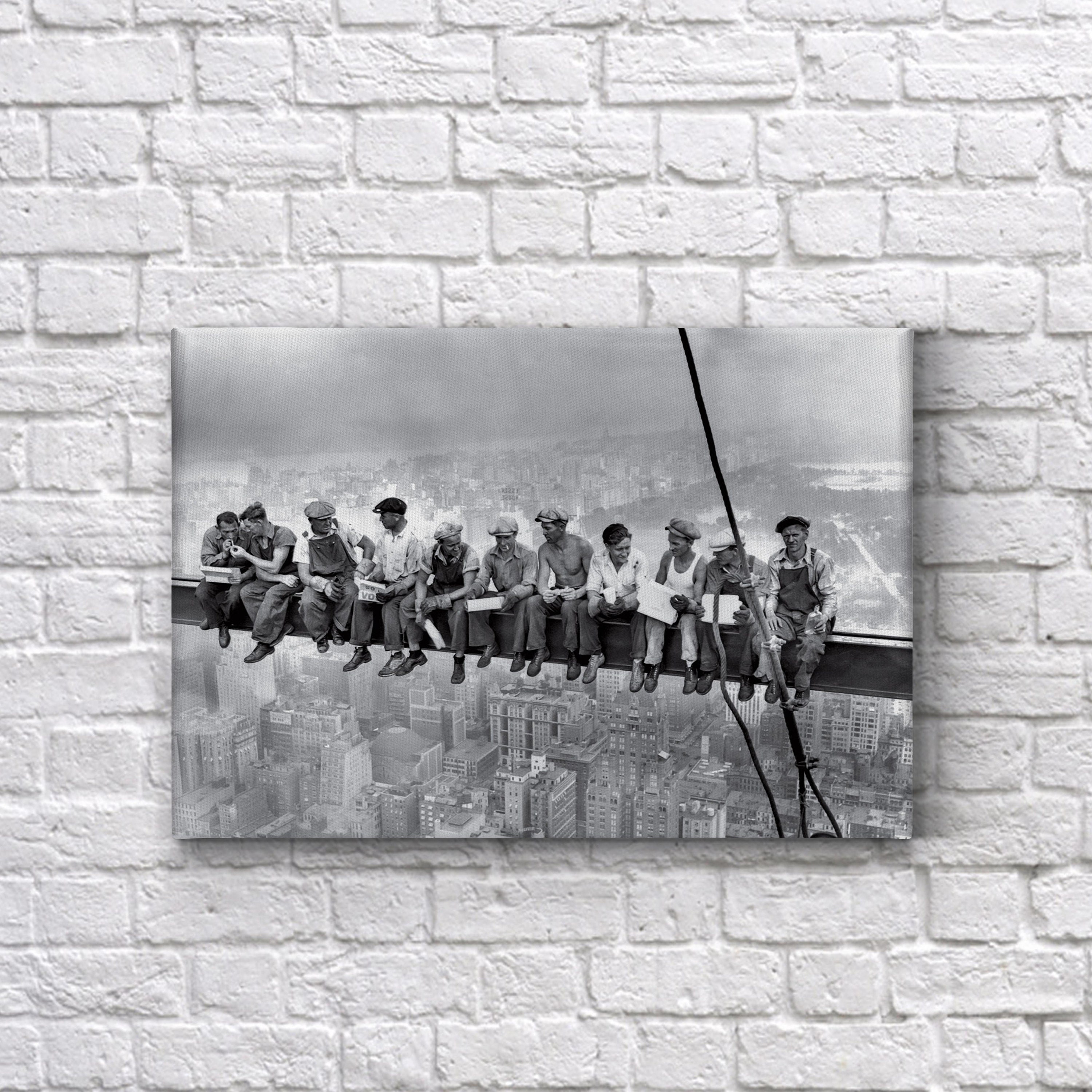 Lunch Atop a Skyscraper 1932 New York Canvas Print Picture Etsy