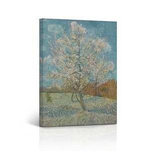 The Pink Peach Tree by Vincent Van Gogh Canvas Wall Art Print Reproduction Artwork Living Room Bedroom Home Decor