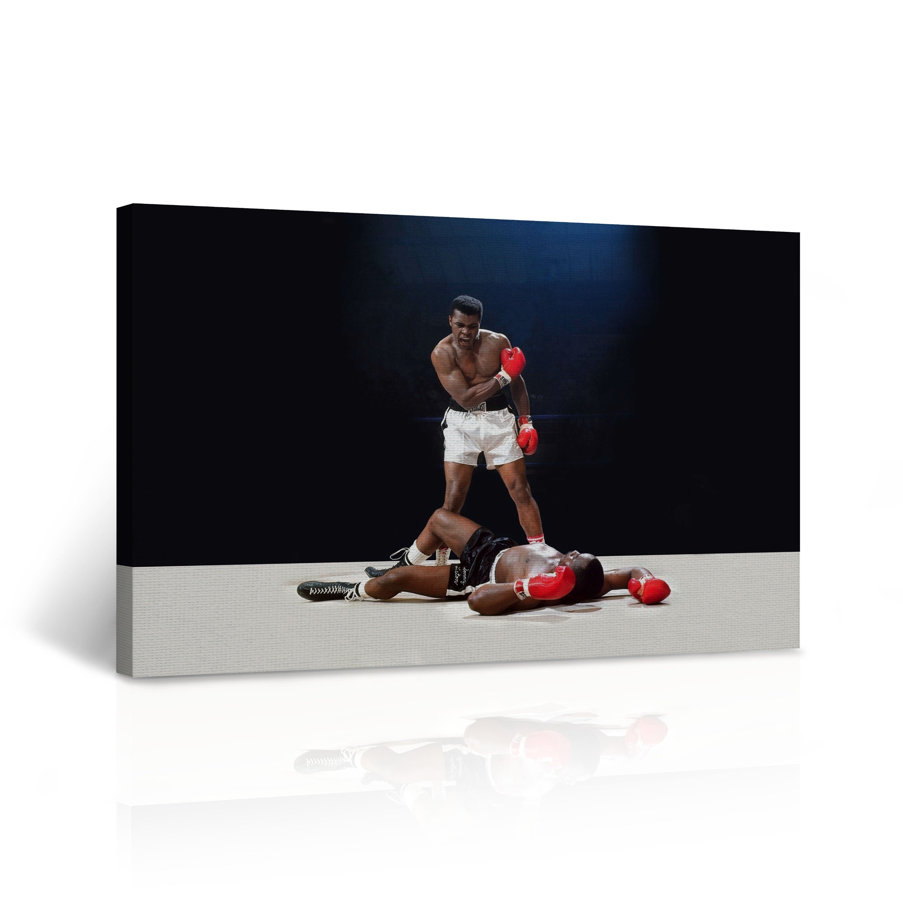 Poster Muhammad Ali Vs Sonny Liston 70x100cm - Decorazione Parete Moderna Per Sala O Camera