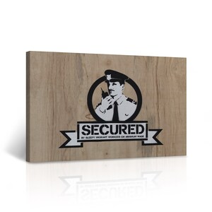 Banksy Canvas Wall Art Secured Street Art Painting Liverpool Mural  Graffiti Artwork Wall Decor for Living Room Home Decor