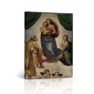 Visitation by Raphael Art Famous Reproduction Canvas Wall Art Print Living Room Bedroom Office Home Decor