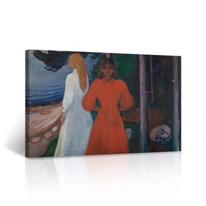 Red and White, Edvard Munch Classic Art Reproduction Canvas Wall Art Print Living Room Bedroom Home Decor