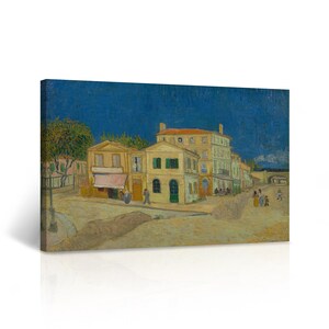 The Yellow House 1888 by Vincent Van Gogh Canvas Wall Art Print Reproduction Artwork Living Room Bedroom Home Decor
