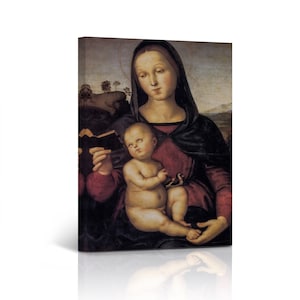 Madonna Solly by Raphael Art Famous Reproduction Canvas Wall Art Print Living Room Bedroom Office Home Decor