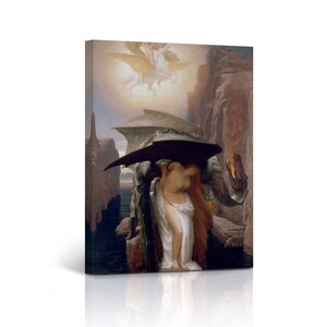 Perseus and Andromeda, Frederic Leighton Classic Art Reproduction Canvas Wall Art Print Living Room Bedroom Home Decor